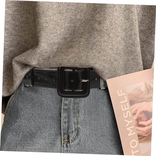 PartyKindom Vintage PU Wide Waist Belt for Women Adjustable Western Dress Belt with Design Stylish Decorative Waistband for Jeans and Coats Black4