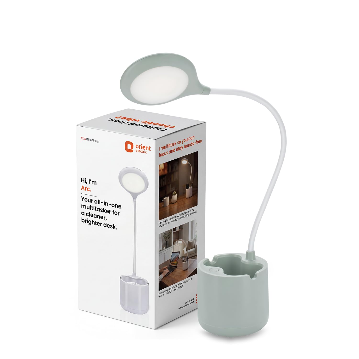 Orient Arc Desk Lamp - Rechargeable LED with Mobile Stand -1 Orient Arc Desk Lamp - Rechargeable LED with Mobile Stand -1