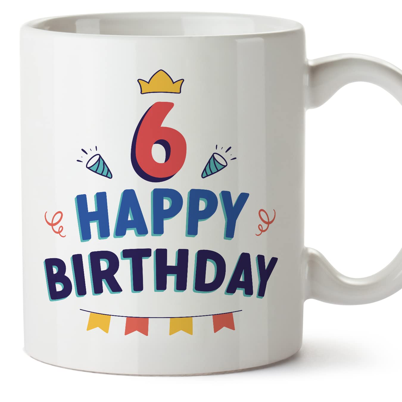 MUGFFINS 6 Birthday Mug - in English - Happy Birthday! - Funny Anniversary Present - 11 oz