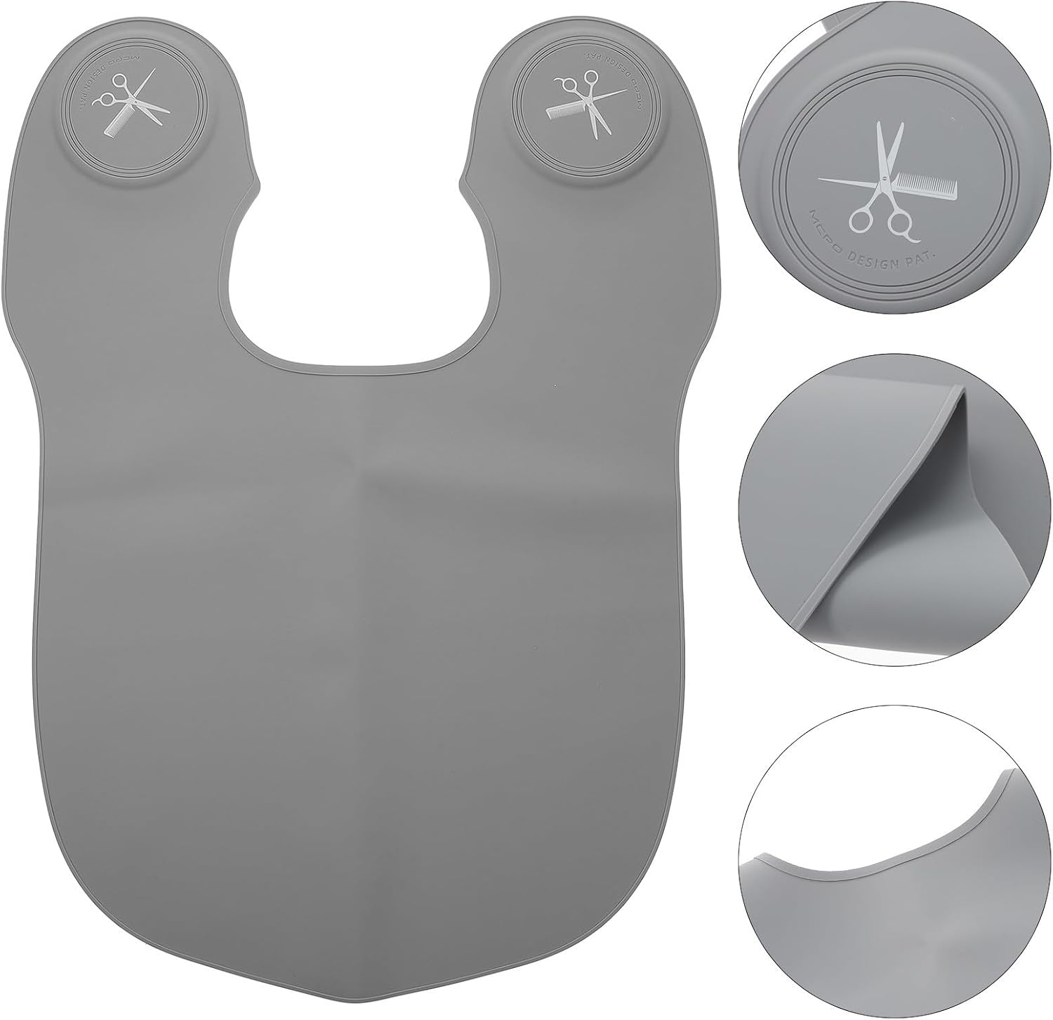 ORFOFE Silicone Hair Cutting Cape with Neck Wrap Guard Practical Hairdressing Collar for Hair Treatments and Salon Use Comfortable Non-slip Design