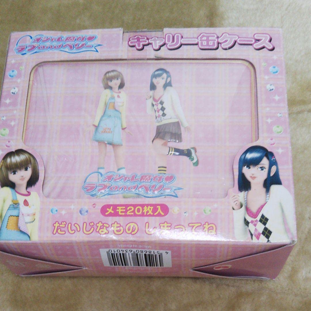 ラブ&ベリー　ドールフィギュア　缶ケース　ミニメモ　ハートケース入りメモセット ラブ&ベリー ドールフィギュア 缶ケース ミニメモ ハートケース