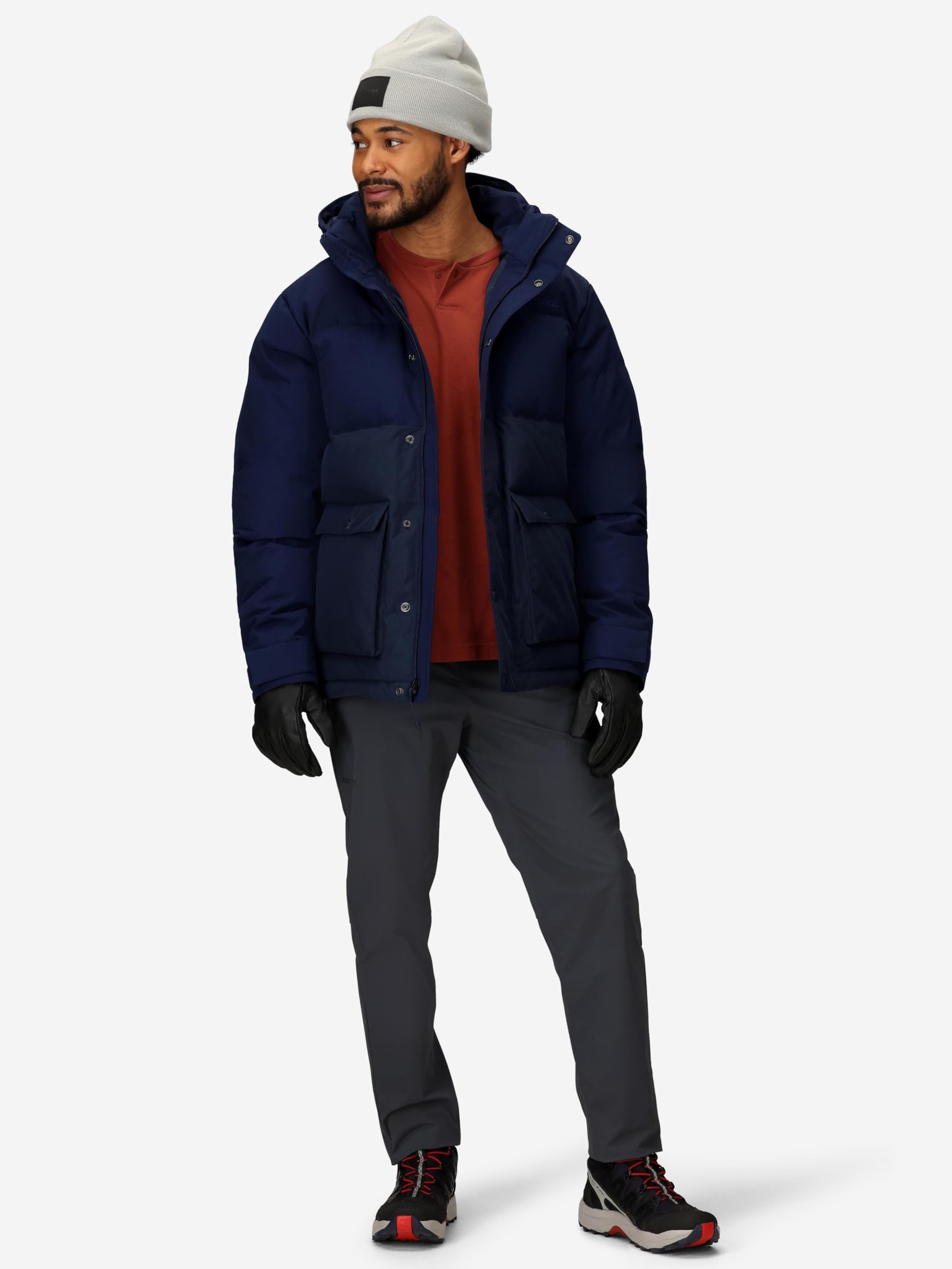 Marmot Fordham Jacket Piumino caldo, cappotto invernale con cappuccio isolato, parka antivento, giacca leggera e impacchettabile per esterni Uomo (Pacco da 1)
