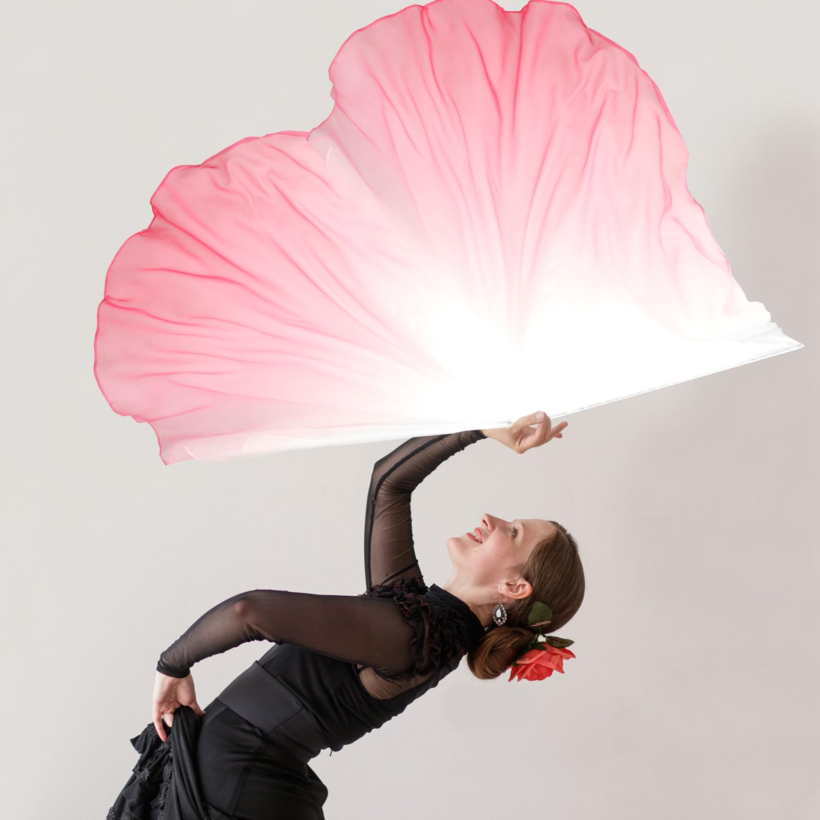 2 banderas de adoración de baile con poste telescópico, bandera de baile de alabanza suave, banderas de baile encantadoras, banderas de baile de adoración, banderas de adoración de alabanza, banderas