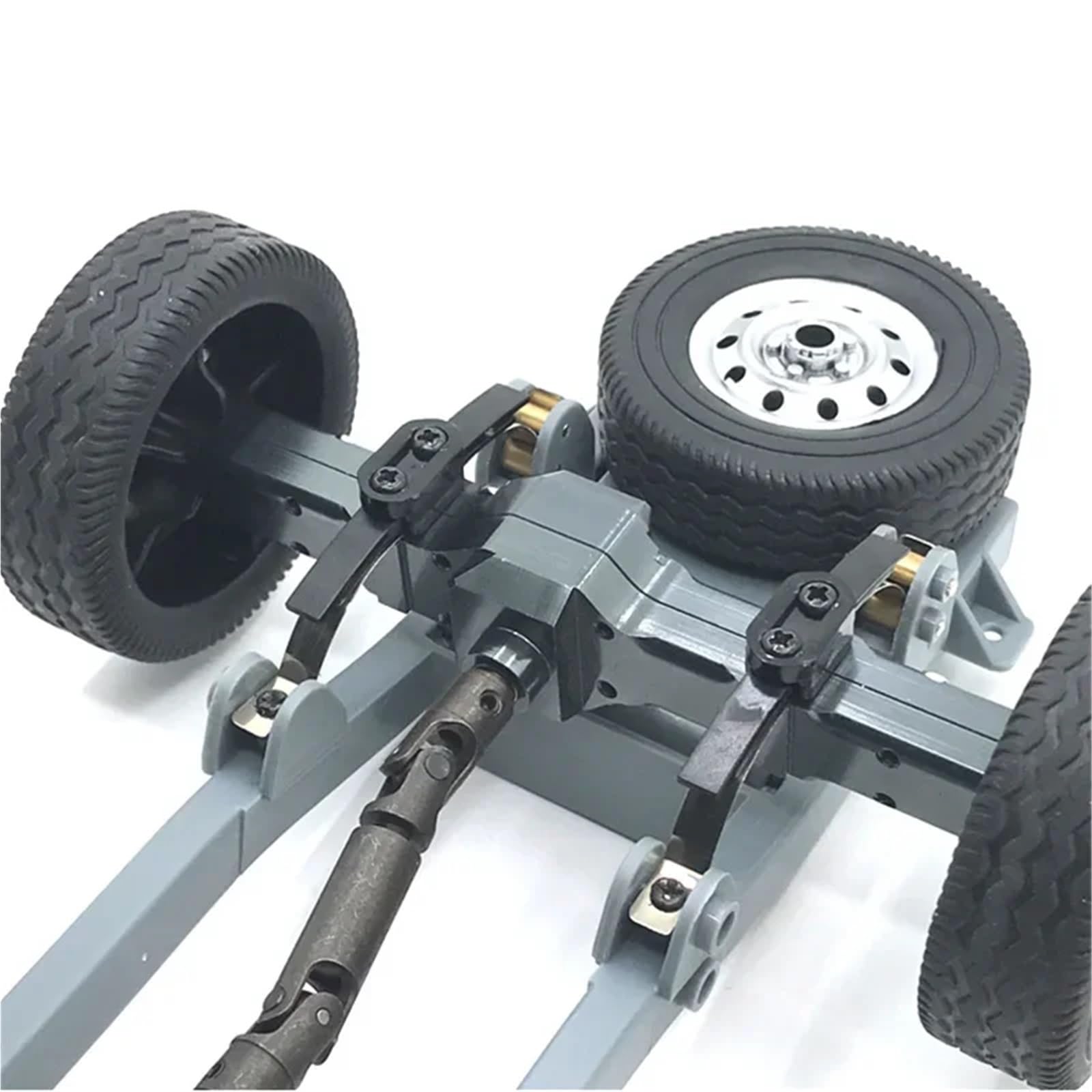 Ulepsz zespół tylnej osi tylny mechanizm różnicowy pasujący do akcesoriów samochodowych zdalnie sterowanych WPL 1:10 D12(SILVER)