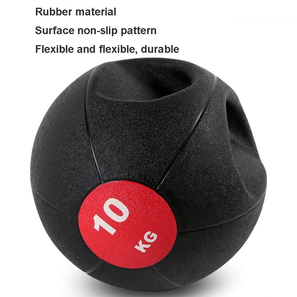 Medizinbälle Binaural Medizinball, Gummi Gravity Ball, Core Training Muskeltraining Fitness Ball for Home und Fitnessraum, 3 kg / 4 kg / 5 kg / 6 kg / 7kg / 8KG / 9KG / 10kg (Size : 8kg/17.6lb)