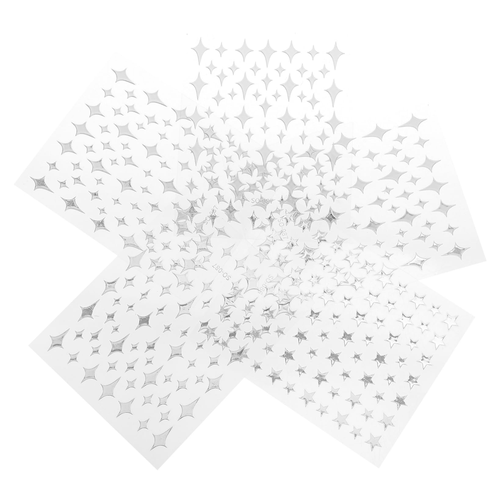 VALICLUD 5 Set Adesivi Per Unghie E Decorazioni Chic Per Nail Art Facili Applicare Per Manicure Casa E Salone 8 Fogli*5
