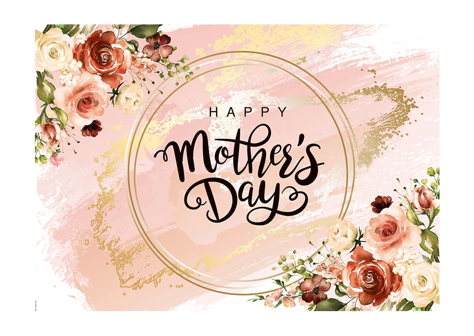 Condition photo showing New/Like New for 7x5ft Happy Mother's Day Backdrop Thanks Mother Party Photo Backdrops Mom's Day Party Decorations Backdrop Mother's Day Birthday Background 176