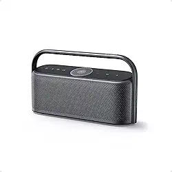 Soundcore Motion X600 da Anker Caixa de Som Portáteis Bluetooth, Áudio Espacial Hi-Res, 50W Sem Fio, IPX7 à Prova D'Água, Pro EQ, Entrada AUX, Ideal para Casa, Escritório, Quintal e Banheiro, Preto