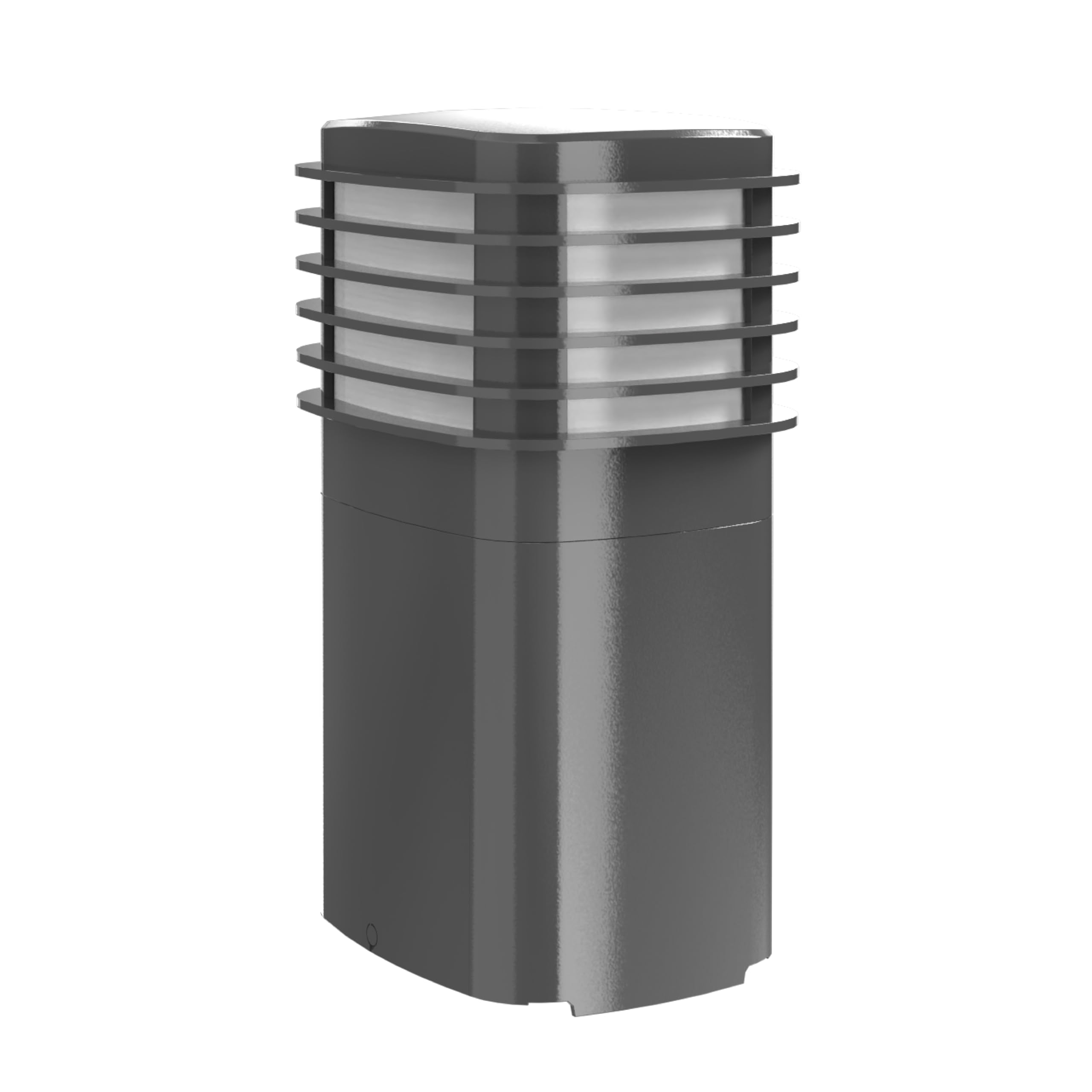 TayMac Gray Pagoda Light Slide Cover PPPLG for ParkPost Outdoor Power Enclosure (Required), 600-Lumen 2700K Polycarbonate Post Cap Light for Garden Decor, Seamless Pagoda Lighting Accessory