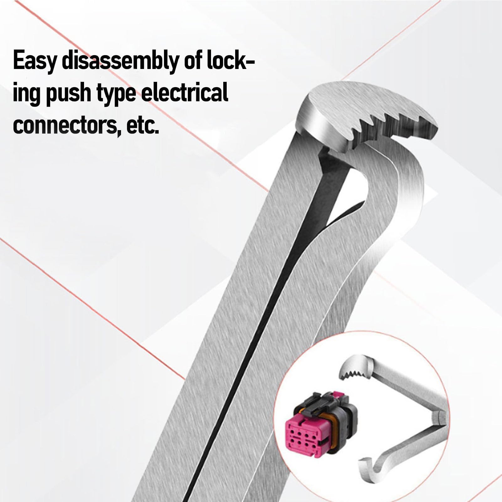 aqxreight Pinces de déconnexion électrique, Kit automobile universel, outil de séparation de connecteur automobile, pince de serrage de pantalon 4 pièces