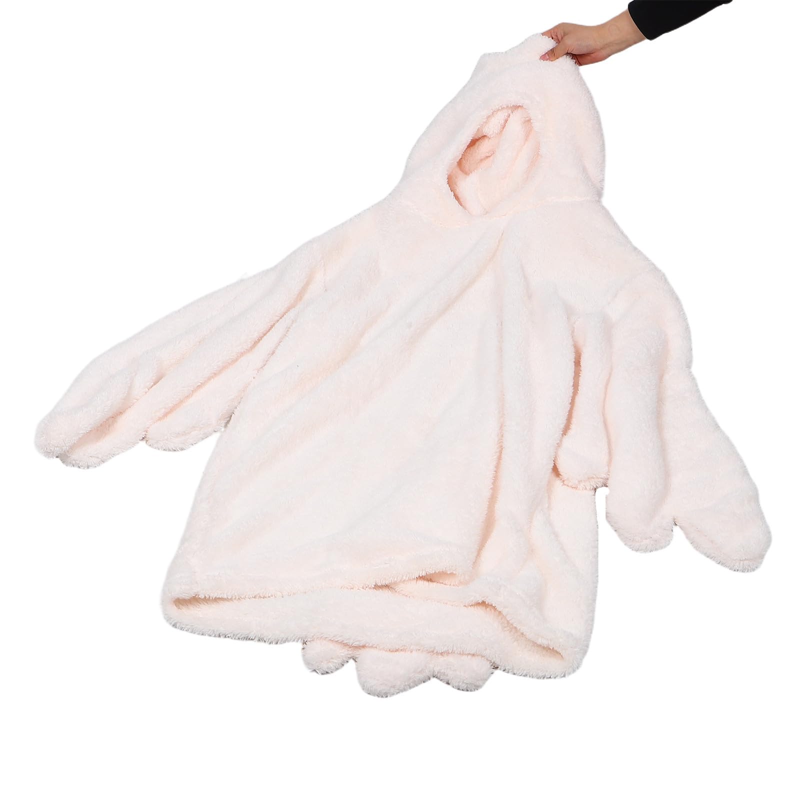 Pigiama Intero Ultra Morbido e Facile da Indossare con Design a Oca in Flanella Bianca per Relax e Sonno Invernale delle Donne