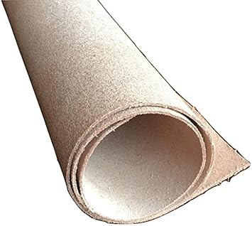 Leather Side Piece Veg Tan Split Medium Weight 36 X 36 Inches, 9 Square Feet