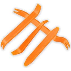 Herramienta Para Sacar Golpes Autos zoerbufan Herramienta de Palanca de Panel de Coche de 4 Piezas,Herramientas de extracción de Panel para Paneles de salpicadero Interior de Audio de Radio de Coche (Naranja)
