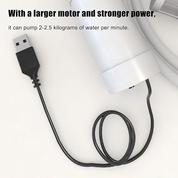 Water Siphon Pump | Self-Priming Electric Siphon,Portable USB Pump - for Aquarium Pond Sink Irrigation Pool Garden Basement RV Outdoor
