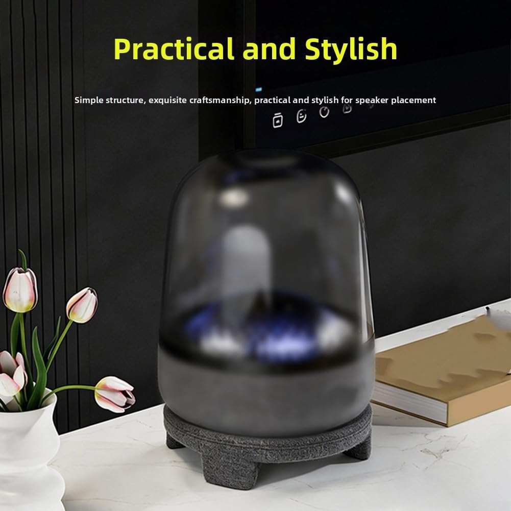 Soporte de altavoz de material ABS negro para estudio en casa (gris)