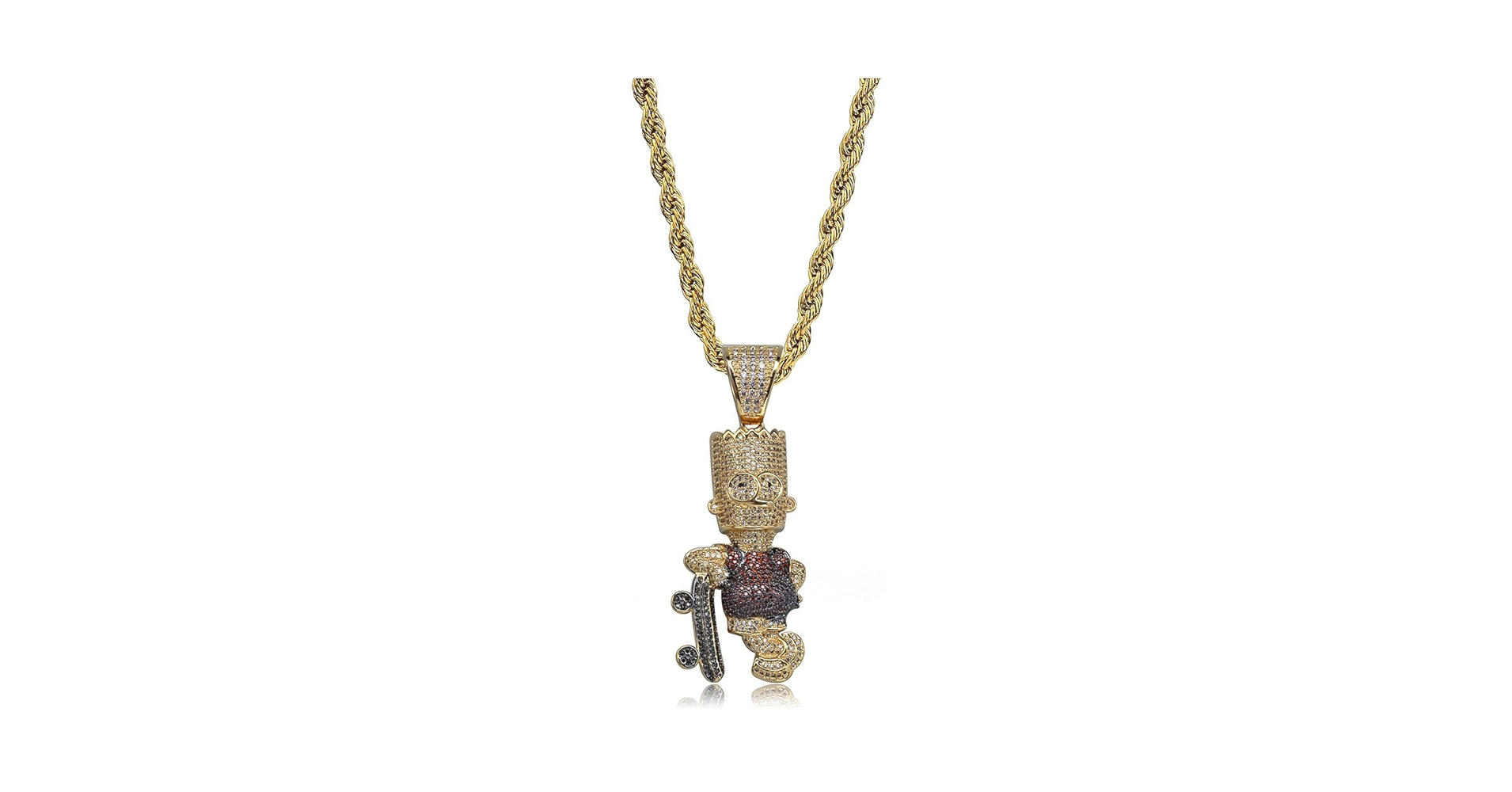 Amazon | JINAO Hip Hop Jewelry ザ・シンプソンズ ネックレス