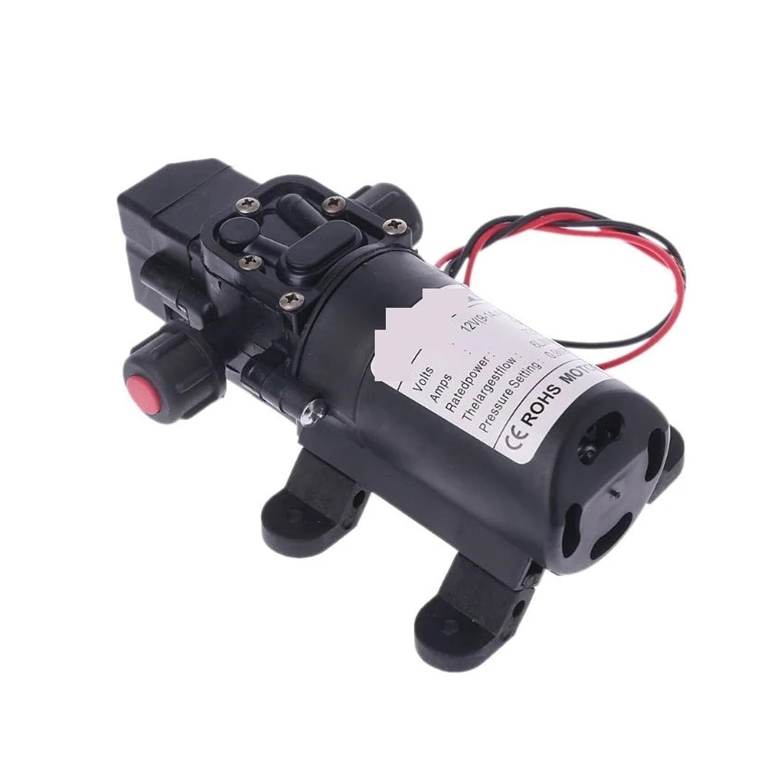 Pompe à Membrane, Vanne intellinte DC 12V 130PSI 6L/Min Eau Haute Pression diaphragme Pompe Auto-amorçante 72W Chaude