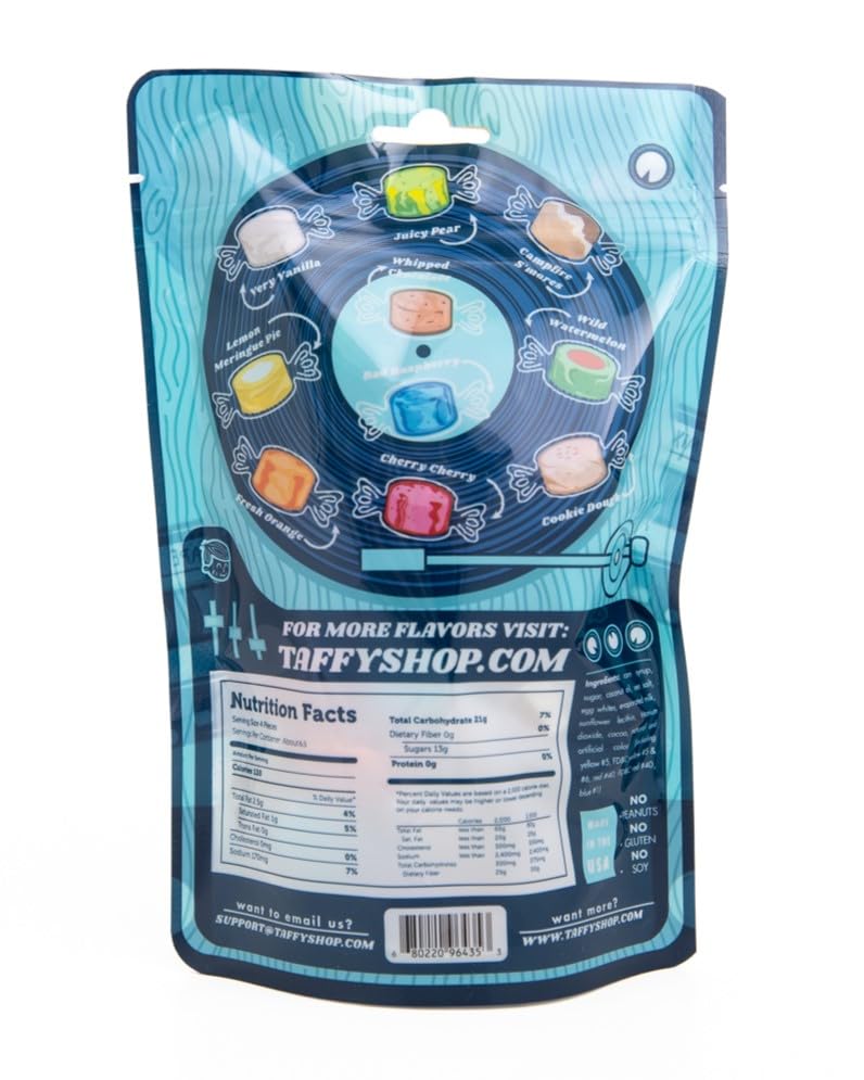 Miniatura 3 de Taffy Shop Caramelos de agua salada "Favorites Mix", varios sabores a granel de caramelo salado, bolsa temática única de 25 piezas de dulces gourmet