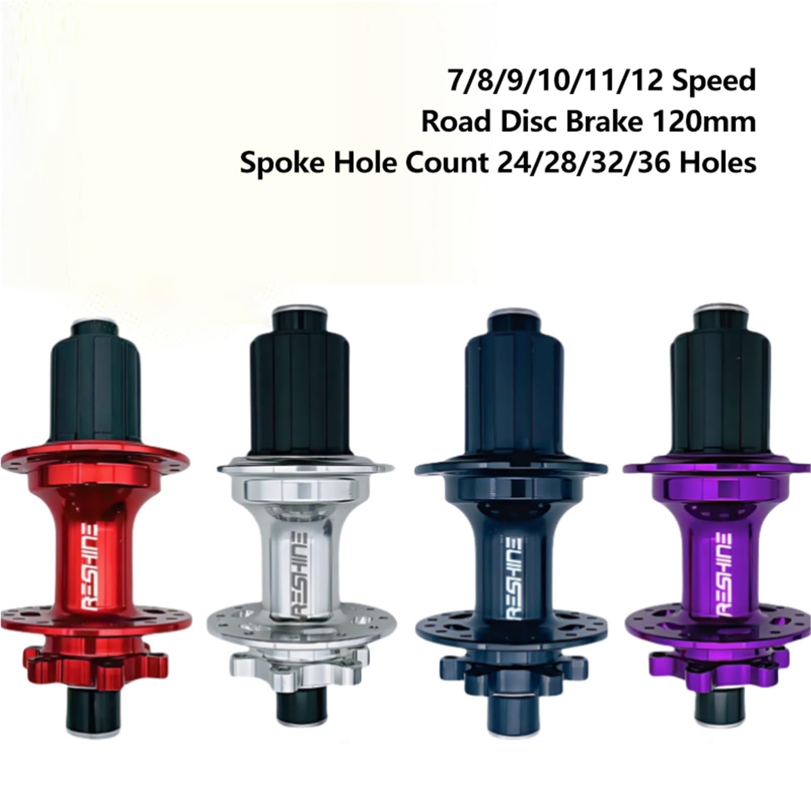 Perno Passante for mozzo Posteriore Bici Mountain Bike 28/32/36 Fori 6 bulloni Freno a Disco Mozzo Perno Passante 12x142mm Alluminio Ultraleggero for 7/8/9/10/11/12S