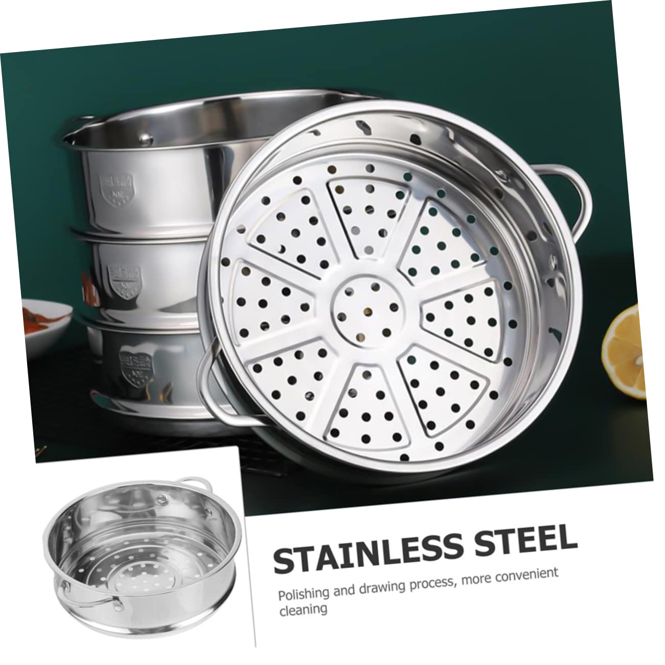 Support Cuisson Vapeur Inox Pieds Réglables - Compatible Casseroles Et Woks - Lavable Lave-vaisselle