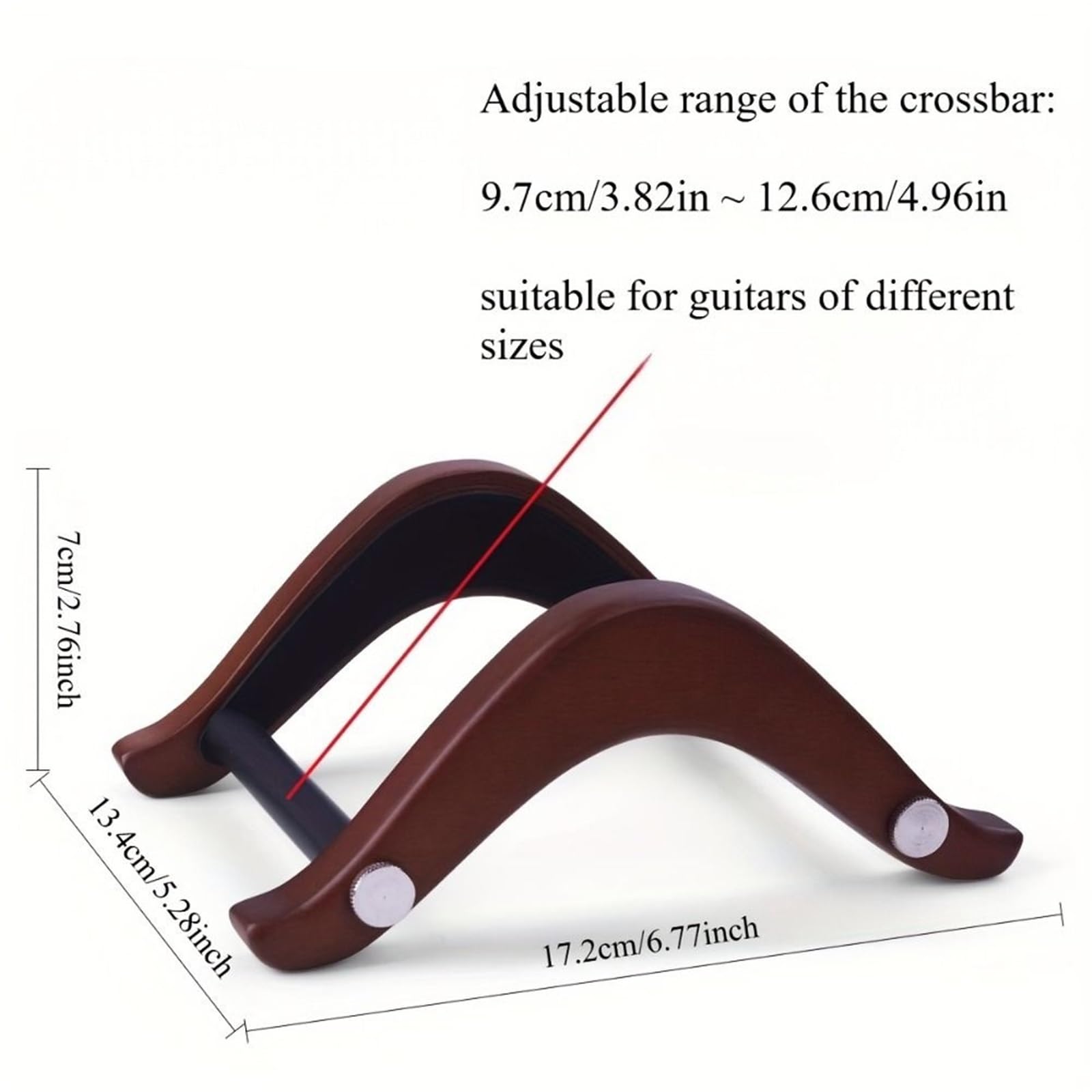 supporto chitarra Wooden Guitar Display Holder Adjustable Width | Guitar Support Stand Protection Non Slip Ukuleles Bracket Universal