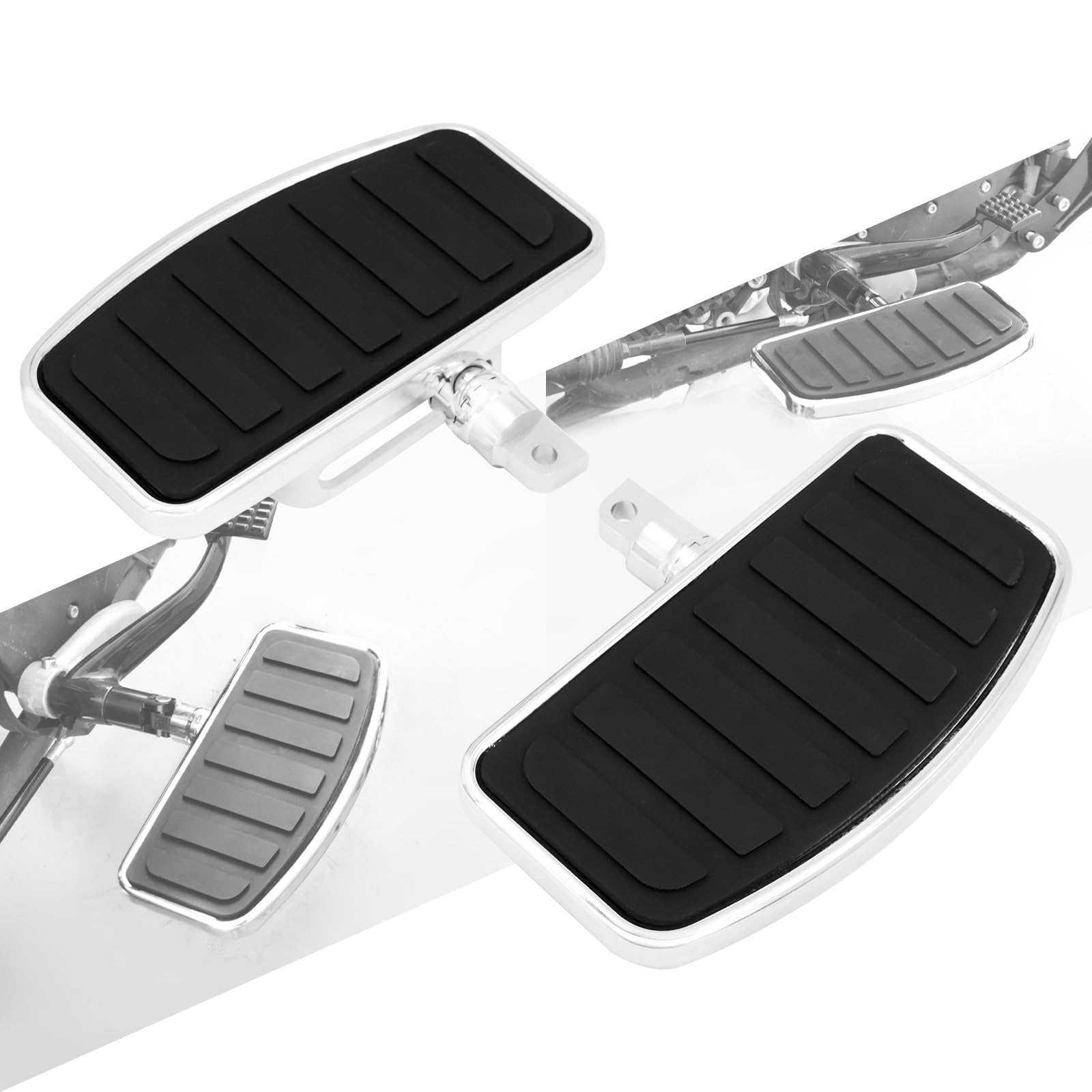 Repose-pieds réglables pour moto Harley Dyna Touring Sportster XL 883 1200 Chrome