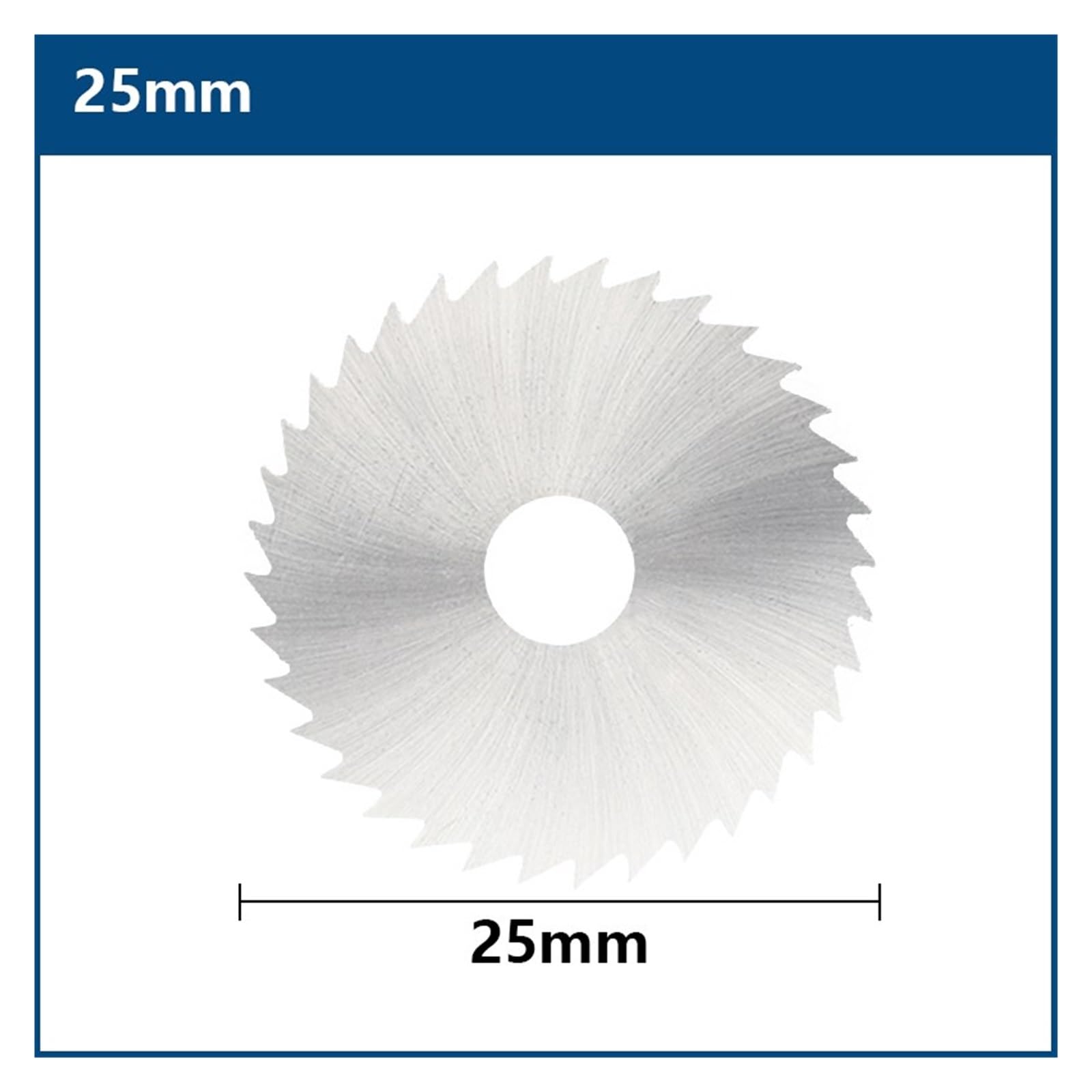 NURII Steel Saw Blade, Mini Circular Saw Blade Fit On Rotary Tools Cut Off Disc for Wood Plastic 22-60mm (Color : 25mm, Size : with 3.175 Shank)