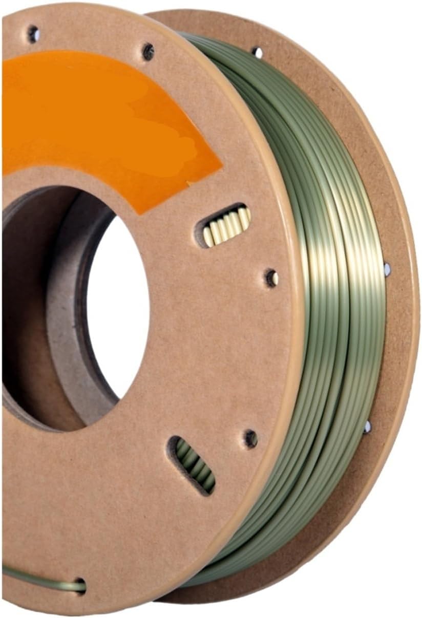 200G Filament 3D Printing 1.75mm for 3D Printer and 3D Pen,1 Roll(Silk Copper)