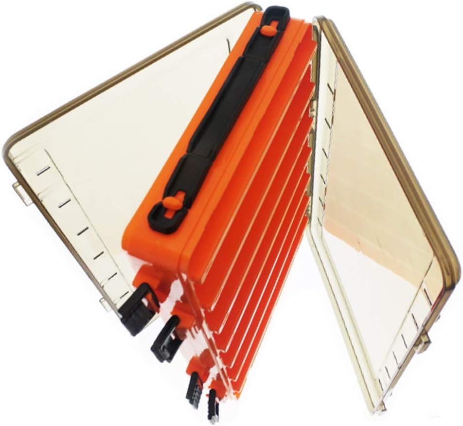 Amazon Co Jp 両面収納 ルアー ケース ルアー ボックス 27 18 5cm エギ14個収納可能 オレンジ スポーツ アウトドア