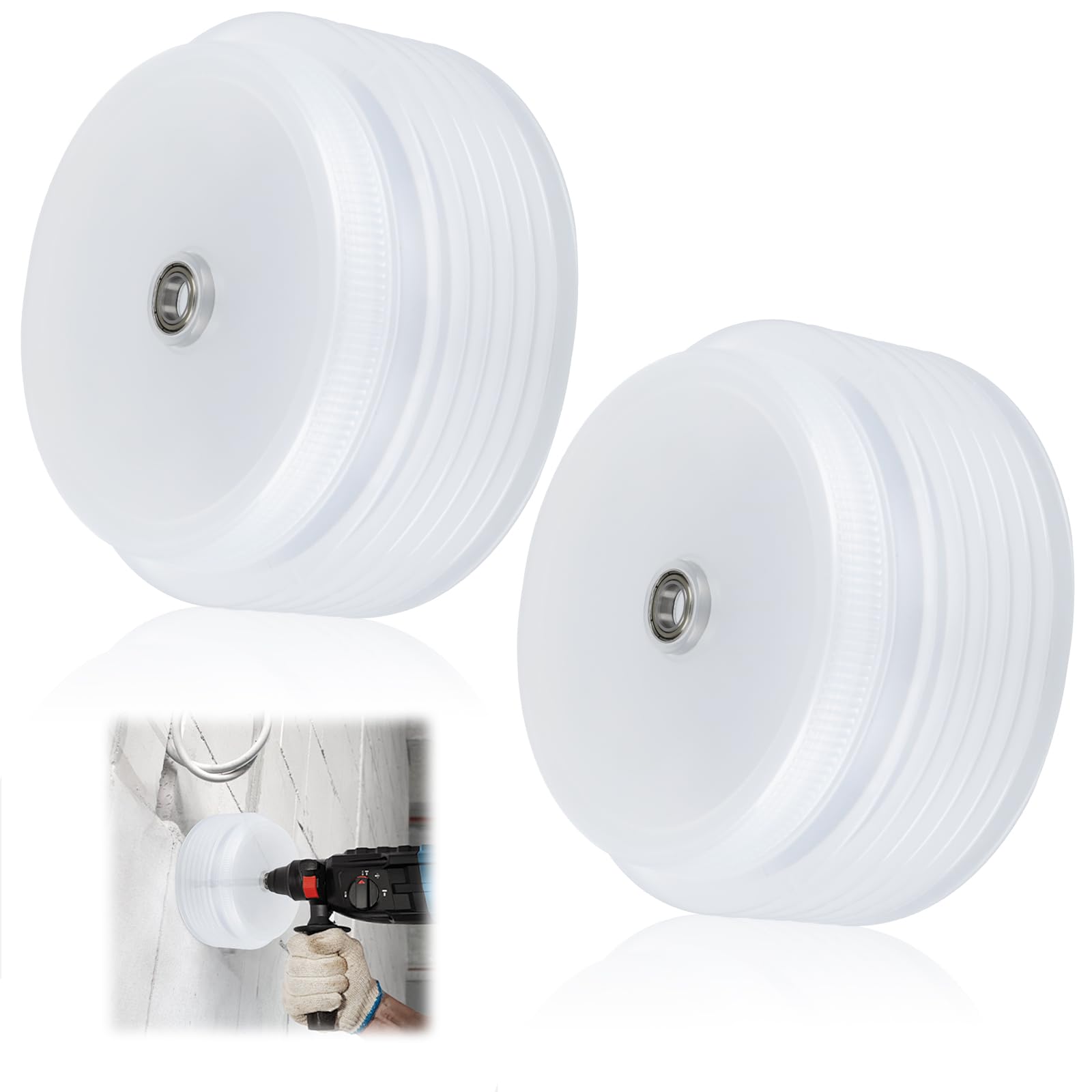 2 Pcs Hole Saw Dust Collector, 135mm Elastic Drill Dust Collector, Drill Dust Catcher