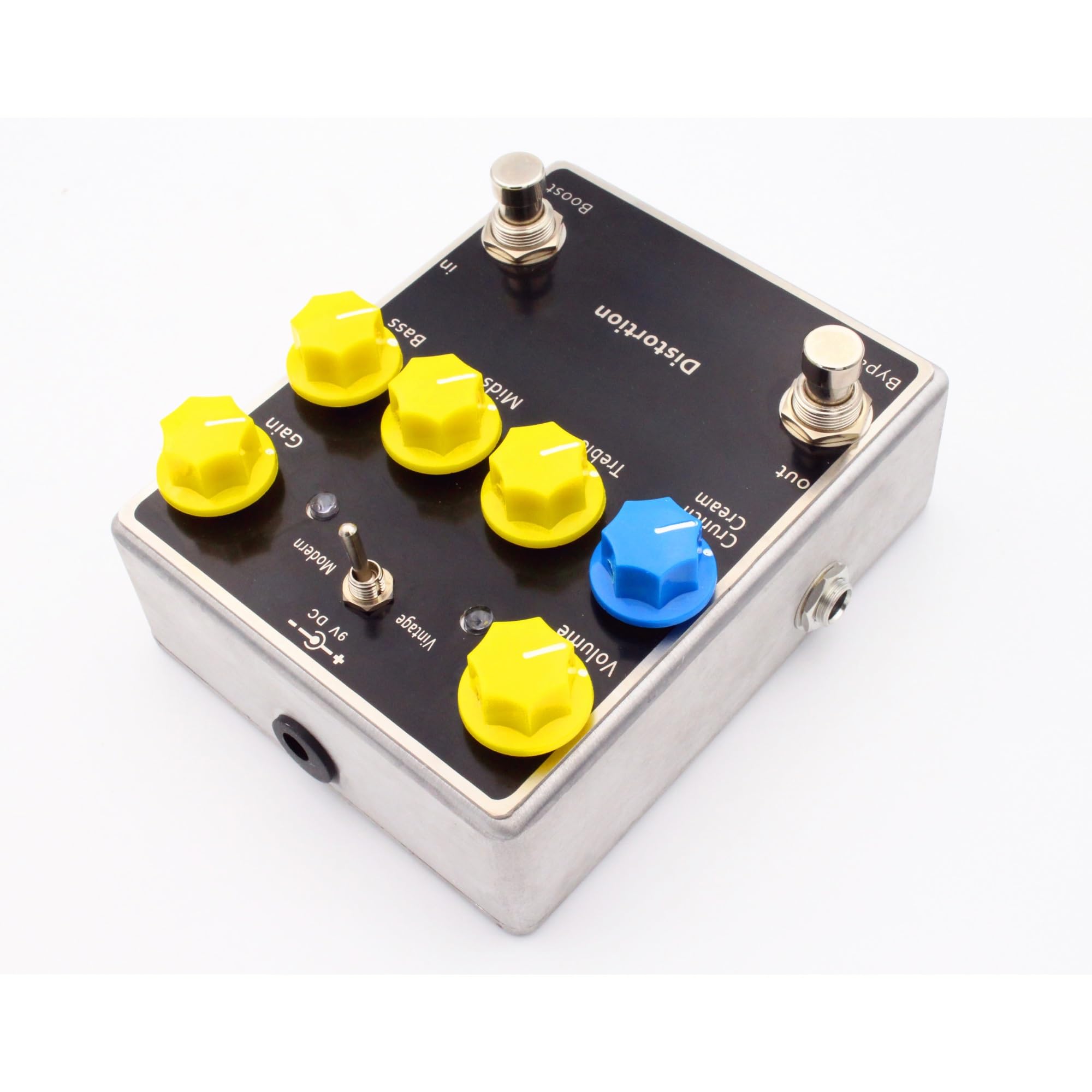 modulacyjny pedał gitarowy Pedał Efektów Gitarowych Typu Distortion Z Kondensatorami Rezystory Trójpasmowy EQ Mini Efekty Akcesoria Gitarowe