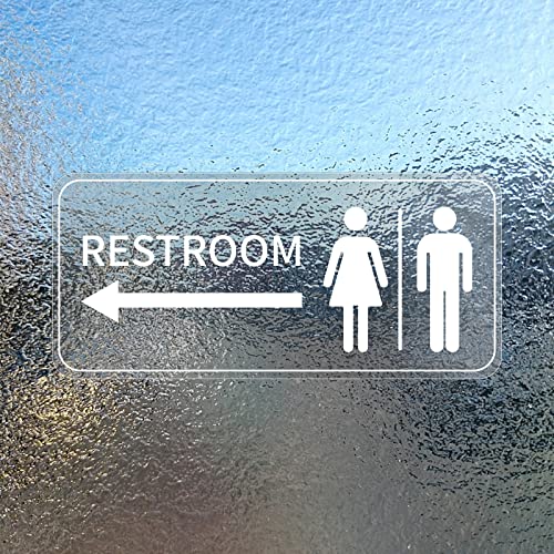 Autocollant pour toilettes avec flèche 0094 pour indiquer facilement la direction WC