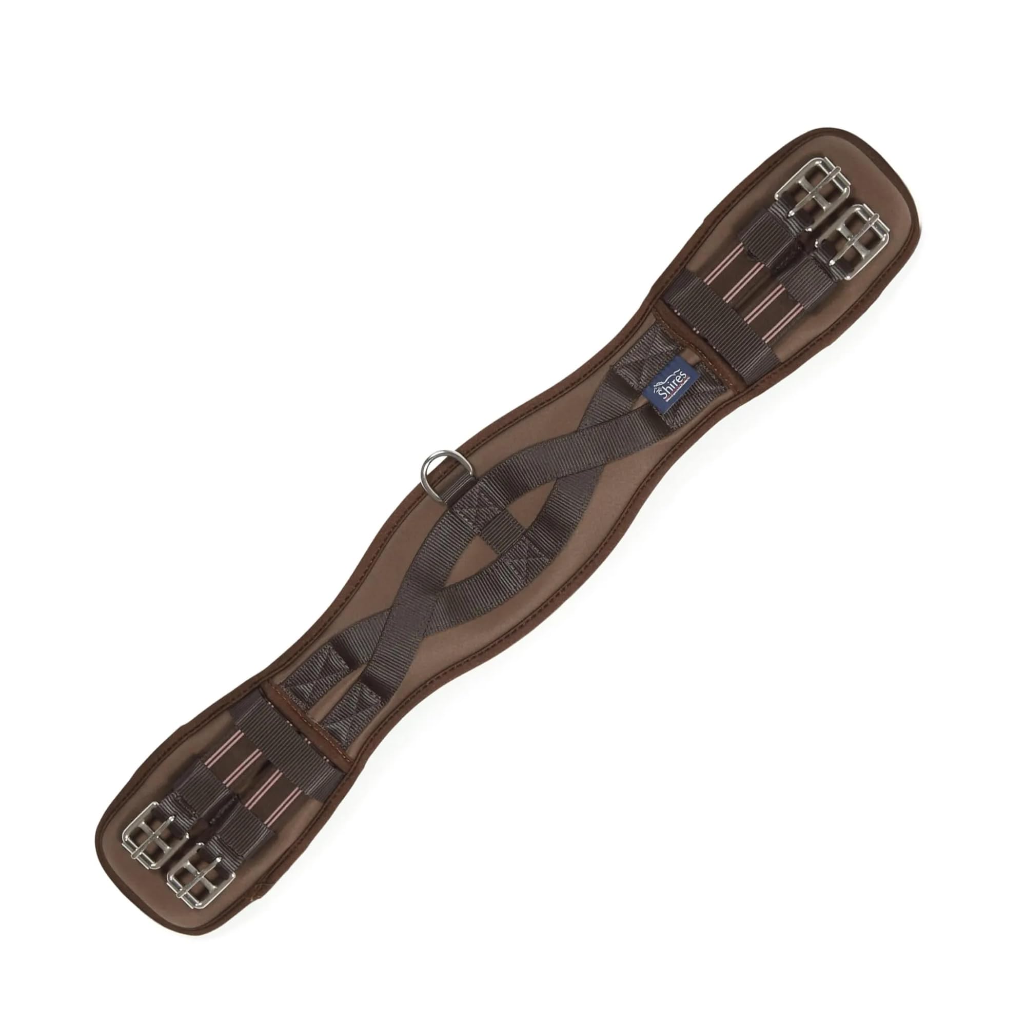 Shires Memory Foam Horse Dressage Girth (22in) (Brown)