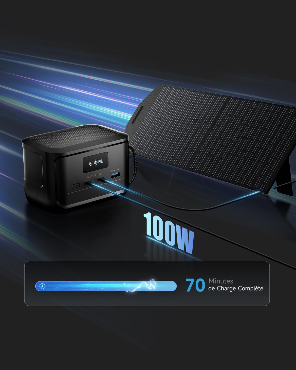 ALLPOWERS SOLAX P100 station électrique portable 99.2Wh/31000 mAh