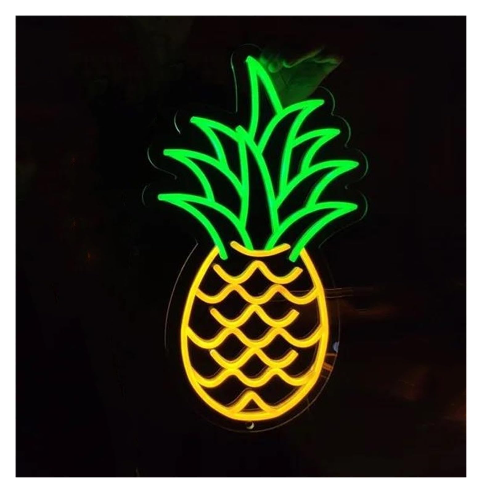 LEMST Signs Lamp Fruit Pineapple Neon Sign for Fruit Shop，Bar Decor, Store Shop Decor 40x22cm