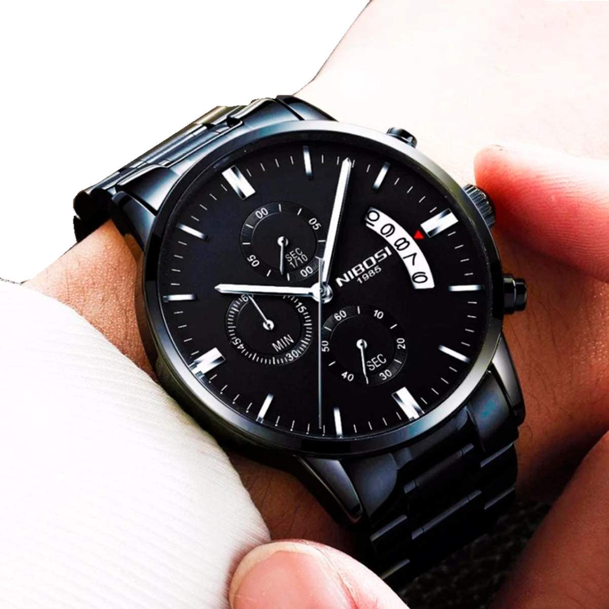 Relógio Nibosi Masculino De Pulso 2309 Aço Inoxidável Cronógrafo Ponteiros Pequenos Funcionais Estojo Original em promoção! Veja a oferta e mais achadinhos de Relógios de pulso 3 Hoje é o melhor dia para comprar Relógio Nibosi Masculino De Pulso 2309 Aço Inoxidável Cronógrafo Ponteiros Pequenos Funcionais Estojo Original com aquele preço maroto! Promoção! Aproveite a oferta! 3