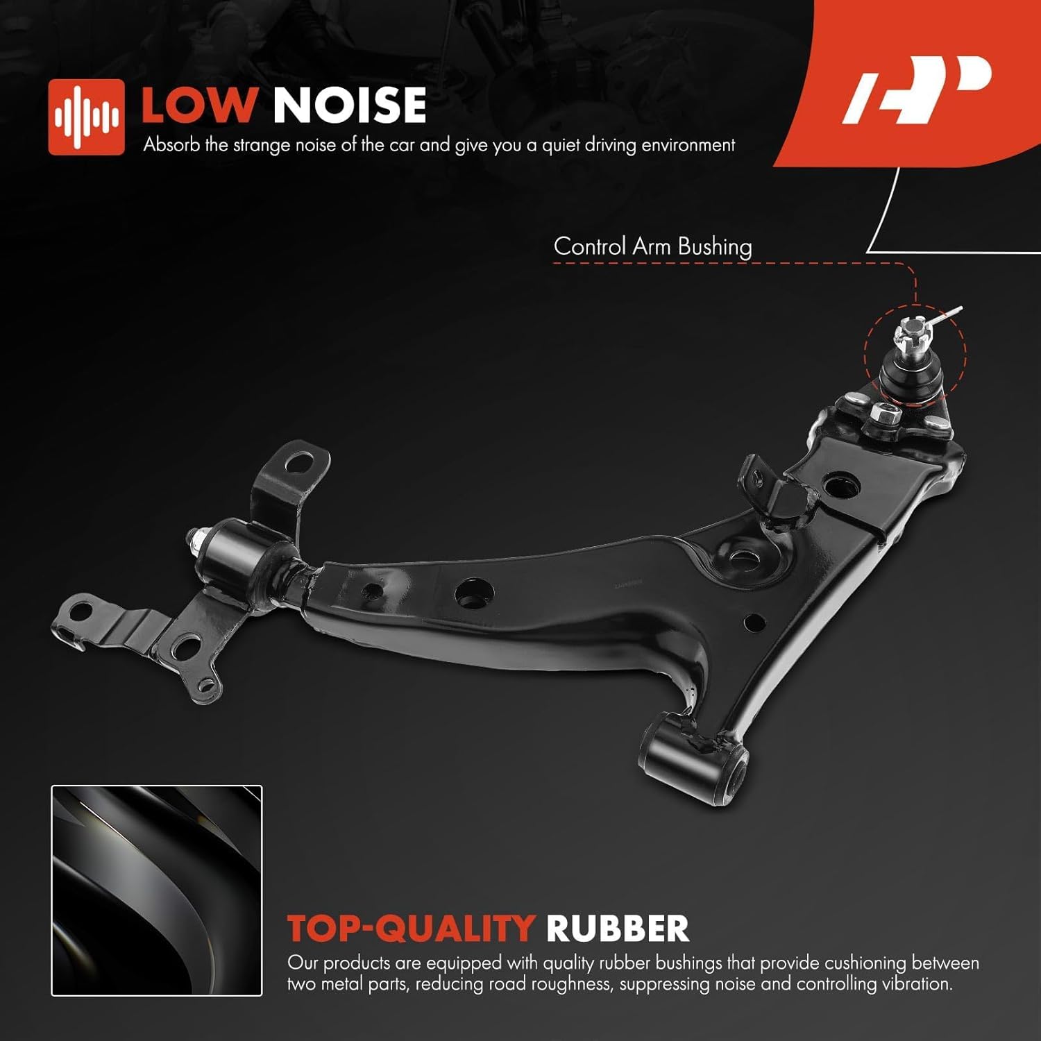 A-Premium Set of 12, Front Lower Control Arm, Lower Ball Joint, Inner Outer Tie Rod End, Front & Rear Sway Bar Link, Compatible with Toyota Corolla 1993 1994 1995 L4 1.8L, FWD Only