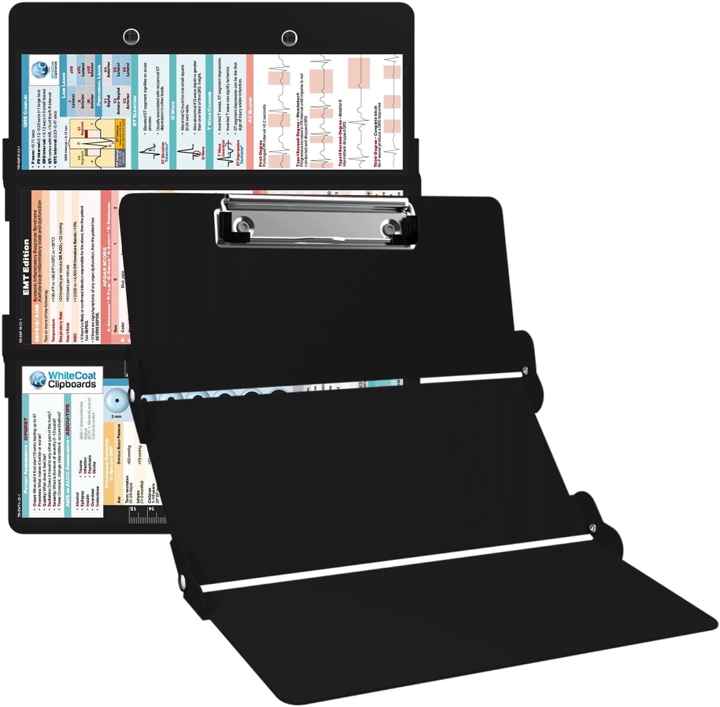 Whitecoat Clipboard® Trifold - Black EMT Edition
