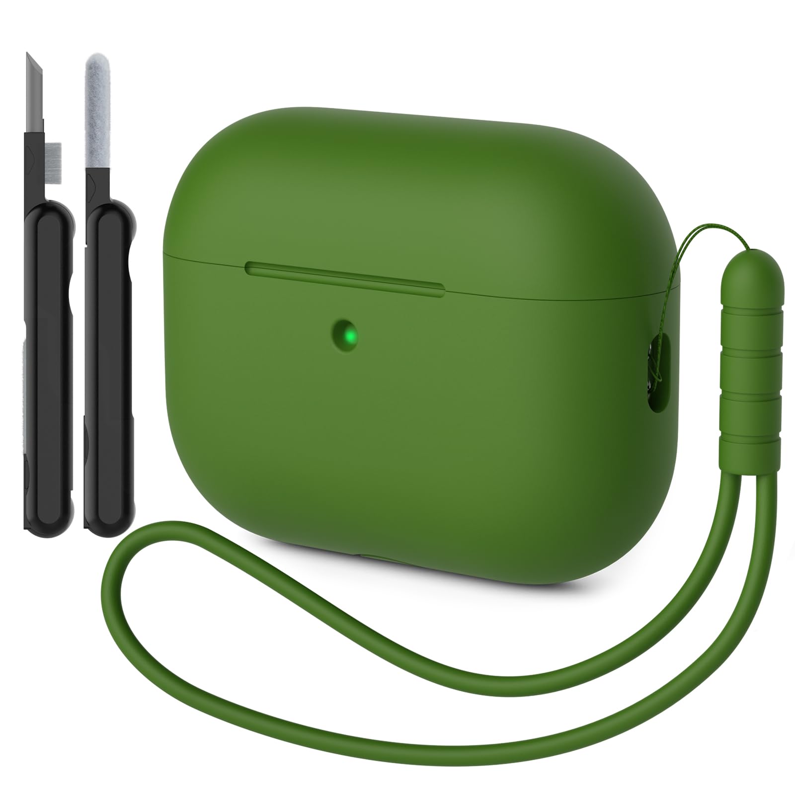 Funda para AirPods Pro 3 (2025) Case Cover, Anti-rasguños Fundas Protectora de Silicona Compatible con Airpods Pro 3.ª Generación con Kit de Limpieza e Lanyard de Silicona, Cloud Grey — view 31