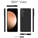 Pikkme Samsung Galaxy S23 FE 5G Back Cover Soft Matte Liquid Silicone TPU | Camera Protection | Shockproof Slim Back Case for Samsung Galaxy S23 FE 5G (Black) gallery image