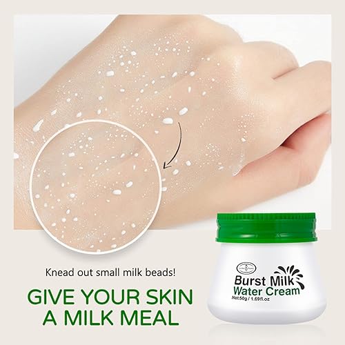Miniatura 6 de AICHUN BEAUTY Burst Milk Crema de agua para piel de bebé, loción hidratante de leche de cabra efecto emulsión, sin gluten, 1.76oz, 1.69 onzas
