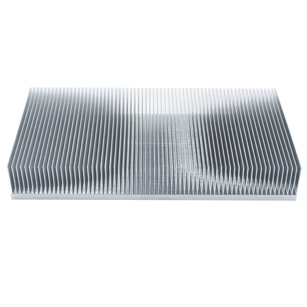 Skived Fins Aluminium-Kühlkörper, 200 x 100 x 30 mm, große Kühlkörper für LED-Chip, elektronischer LCD-Leistungsverstärker, Transistor, Wärmeableitung