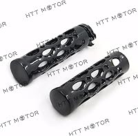 Vista 6 de HTTMT TRHB103-1 ''- Agujero de motocicleta negro con forma hueca de 1 pulgada compatible con Nomad Drifter Vulcan 1600 2000/Kawasaki Vulcan 1500