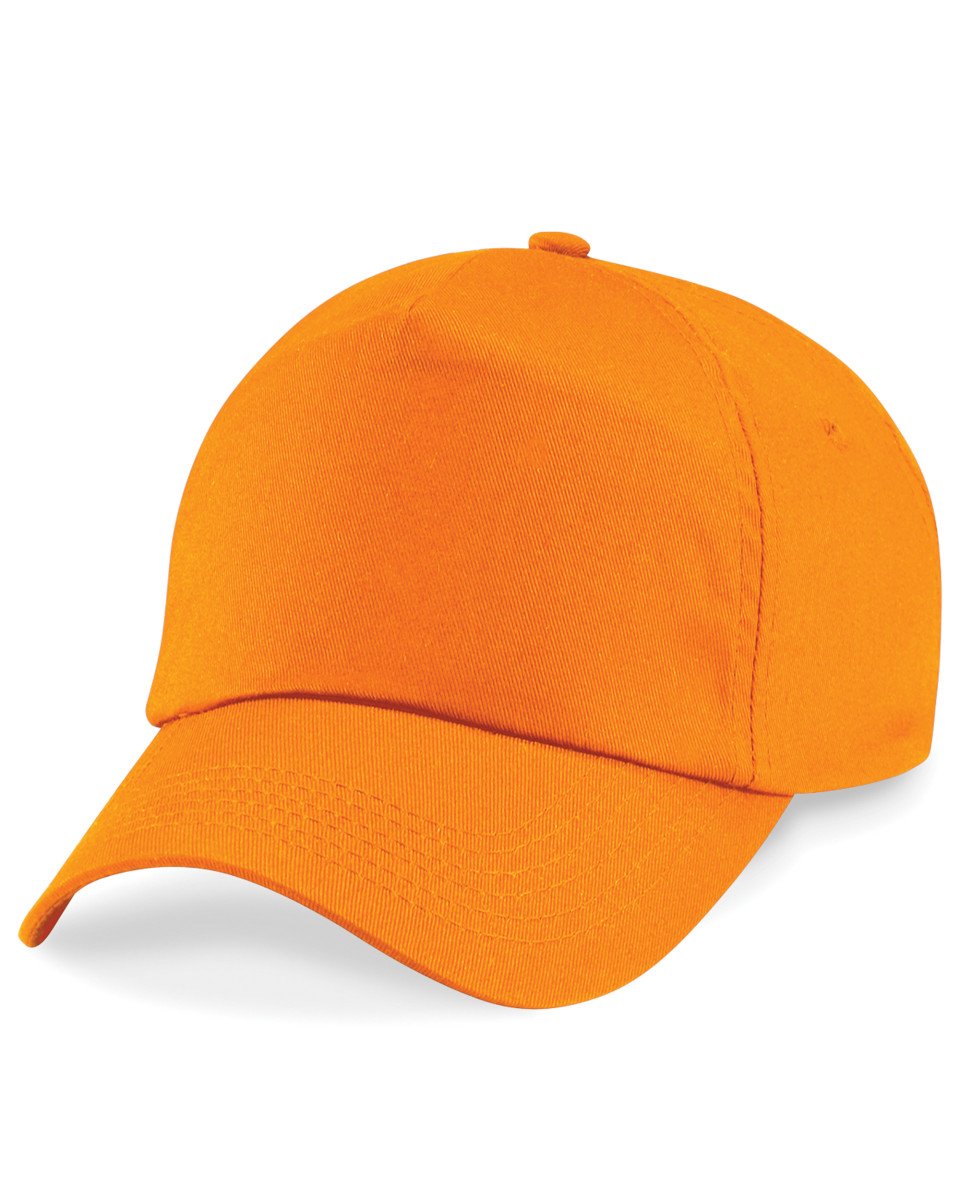 Beechfield B10 Original 5 Panel Baseball Cap Orange