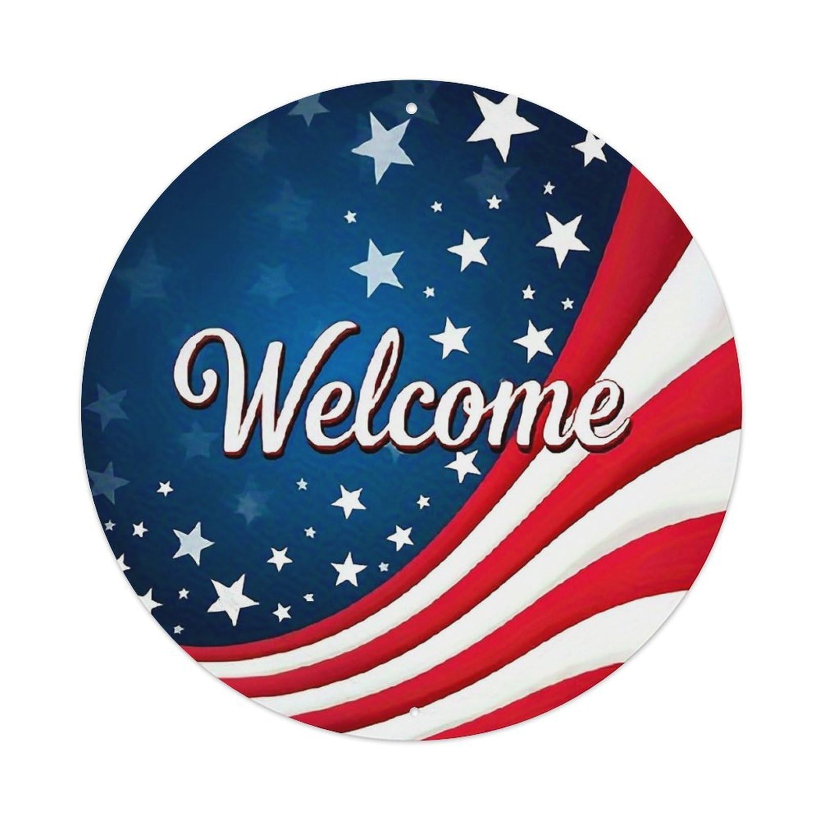 American Flag Stars And Stripes Metal Tin Sign Plaque