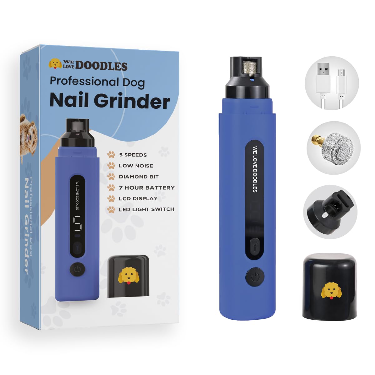 Amazon.com: We Love Doodles Dog Nail Grinder - Essential Grooming