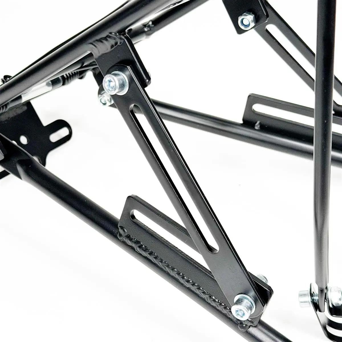 Portapacchi Bici Posteriore Universale in Alluminio · Regolabile per Ruote 20"-29" · Compatibile MTB, City Bike e Gravel · Robusto e Leggero · Supporto per Borse e Carico