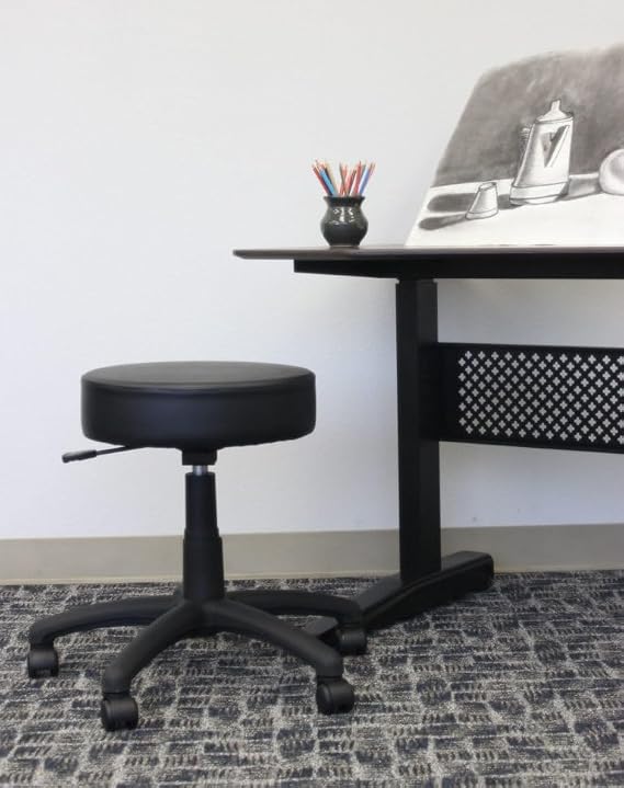 Boss Office Products Chairs Stools, Normal Height, Black (B210V-BK)