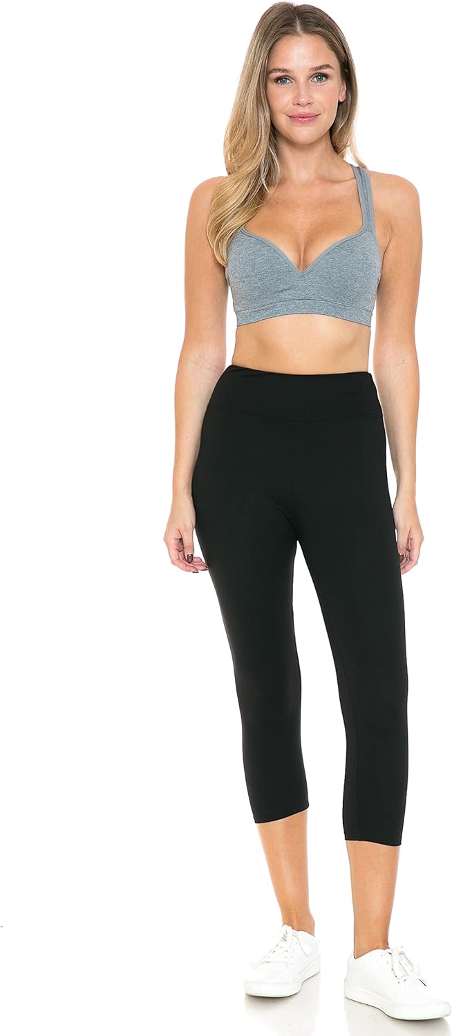 Leggings Depot High Waisted Leggings for Women Buttery Smooth & Soft Women's Solid Yoga - Reg, Plus, 1X3X, 3X5X - Image 7