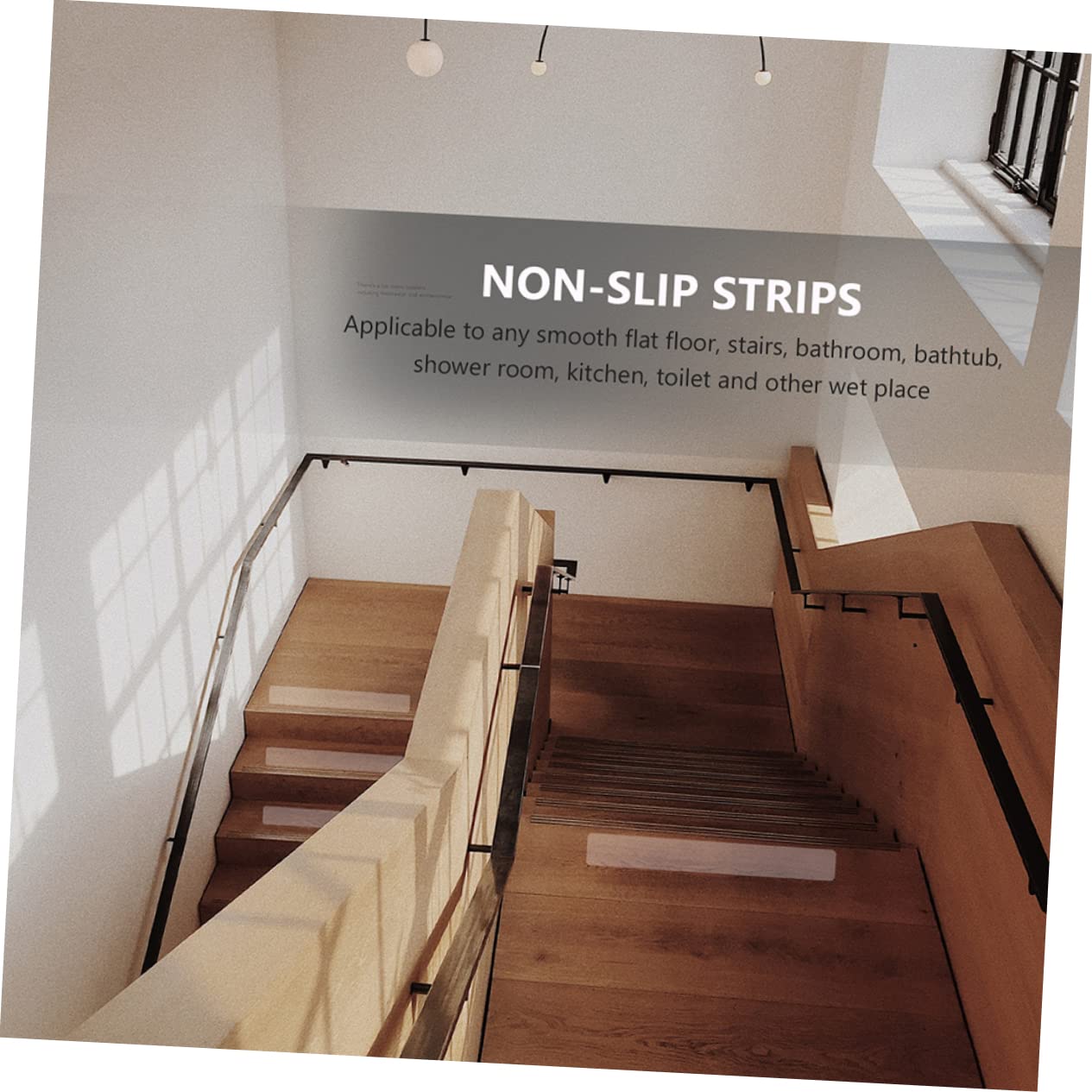 10pcs Slip Bathtub Floor Strips for Shower Safety Non-Skid Adhesive Tapes Strong Grip Peva Material for Smooth Surfaces